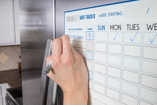 SuccessMkr Habit Tracker Magnetic Whiteboard
