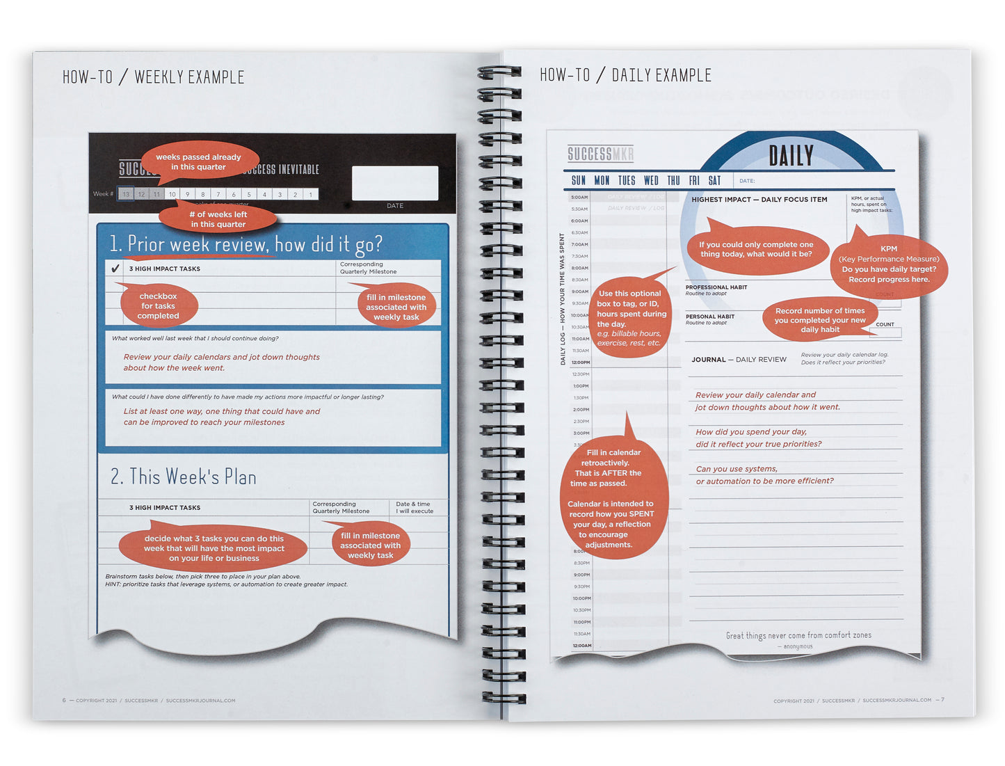 SuccessMkr Journal Blue